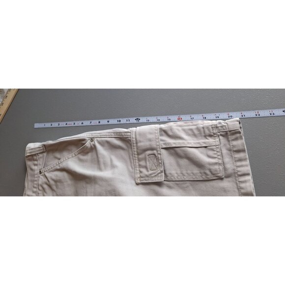 Faded Glory Mens Cargo Shorts Size 40 Beige Cotton Multiple Pockets Gorpcore - Picture 8 of 9